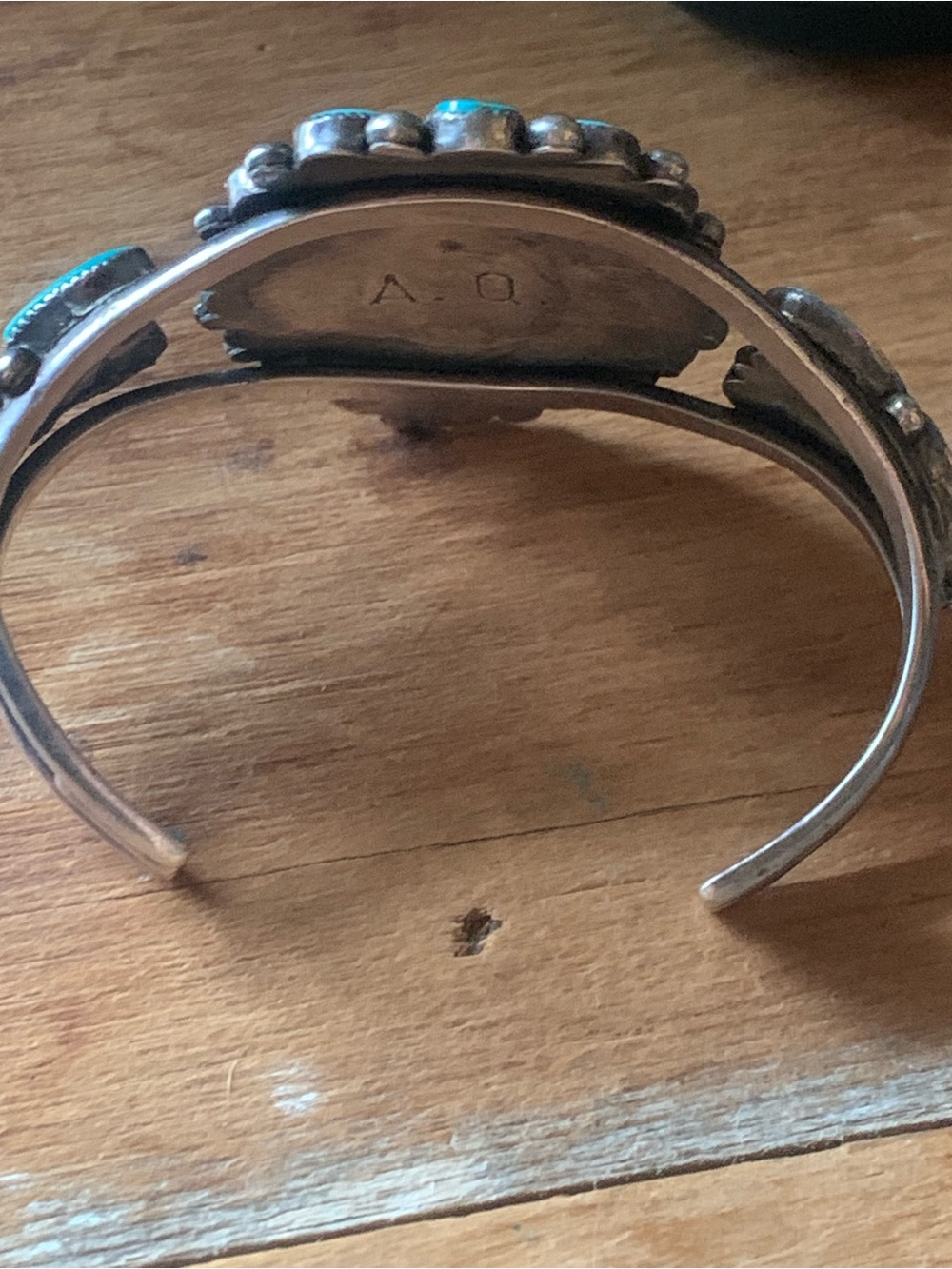 Beautiful Alice Quam Turquoise Cluster Cuff RARE - Picture 7 of 13